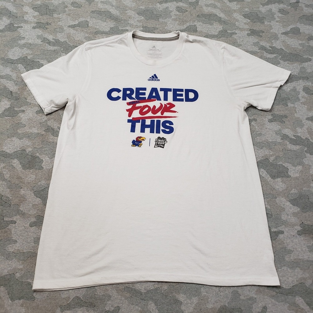 Adidas Shirt Mens Large White Short Sleeve‎ Final Four